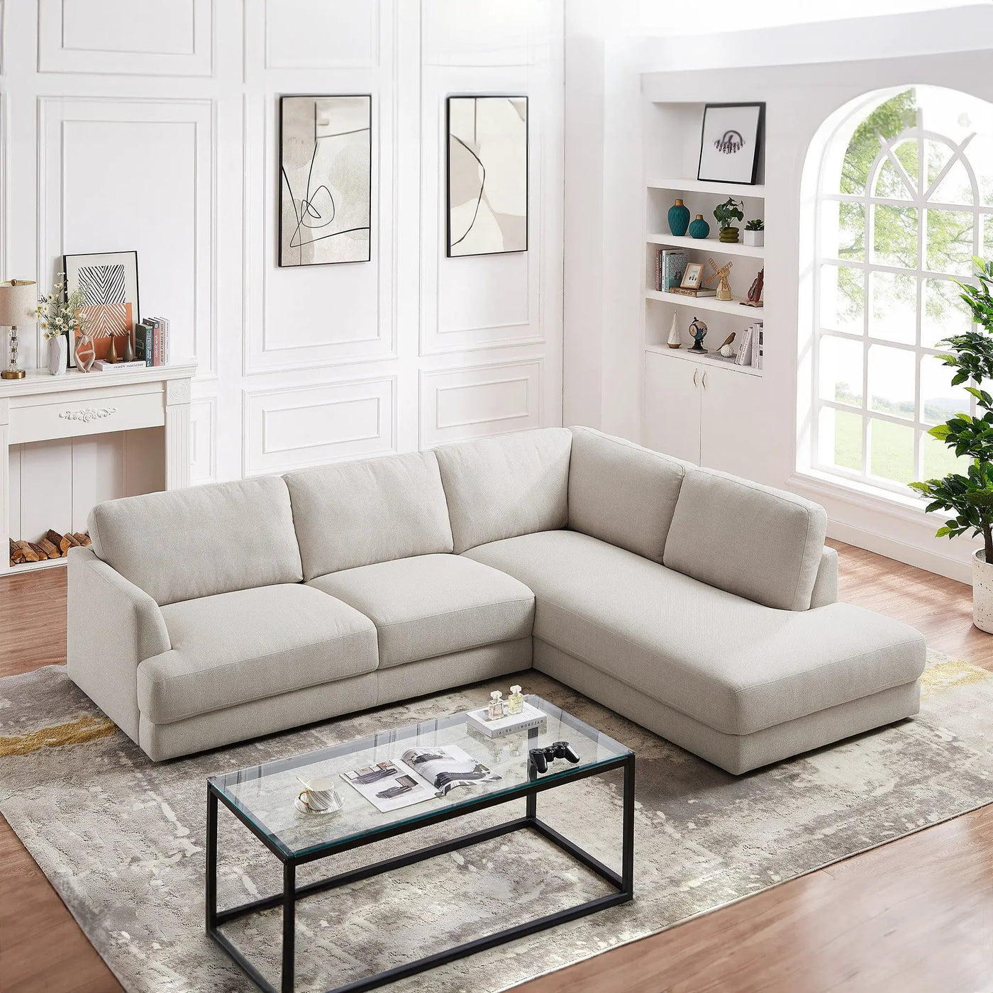 Glander - Comfortable Cozy Sectional Sofa by HouseOfZazla