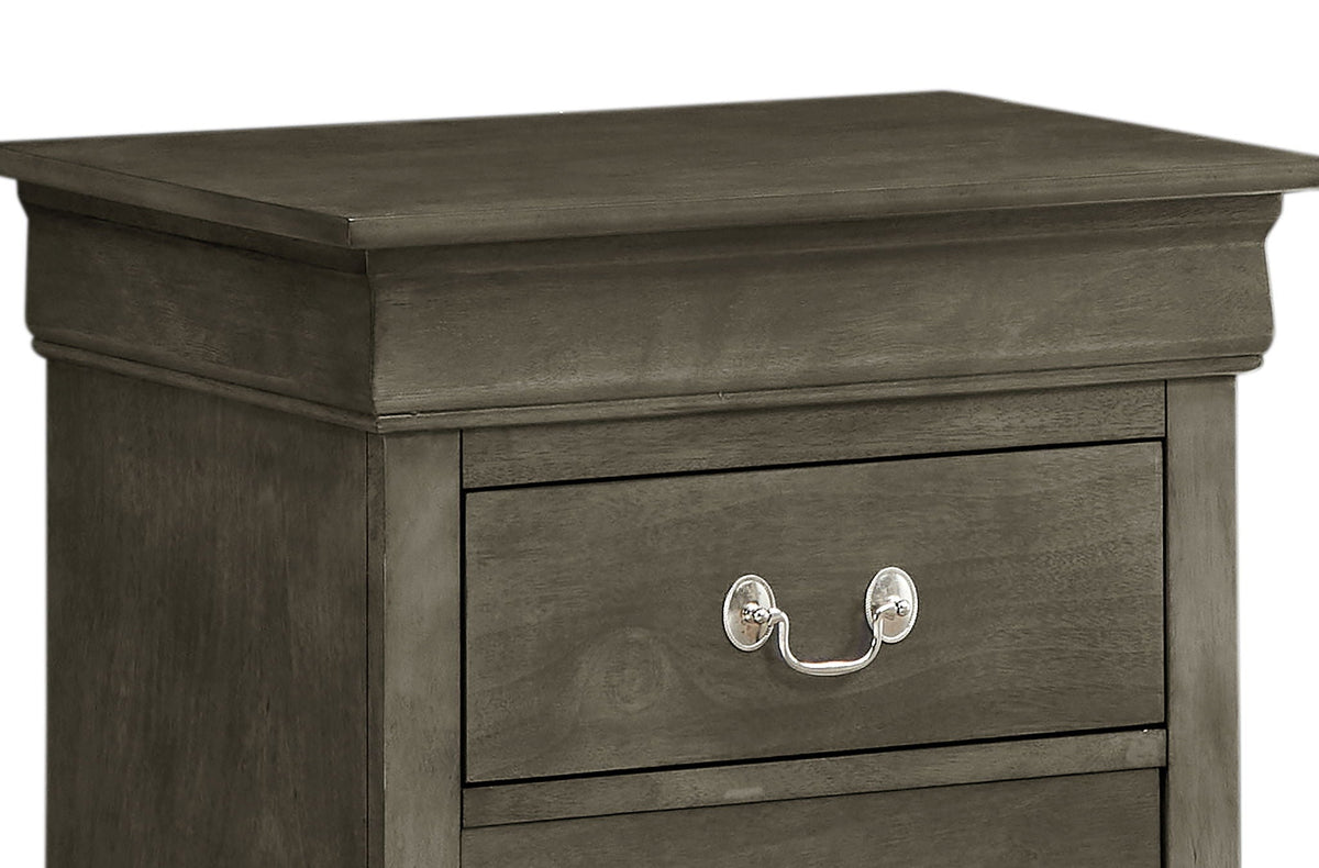 Traditional Style Design Nightstand with Classic Accent - Multiple Colors, photo 26 of 40