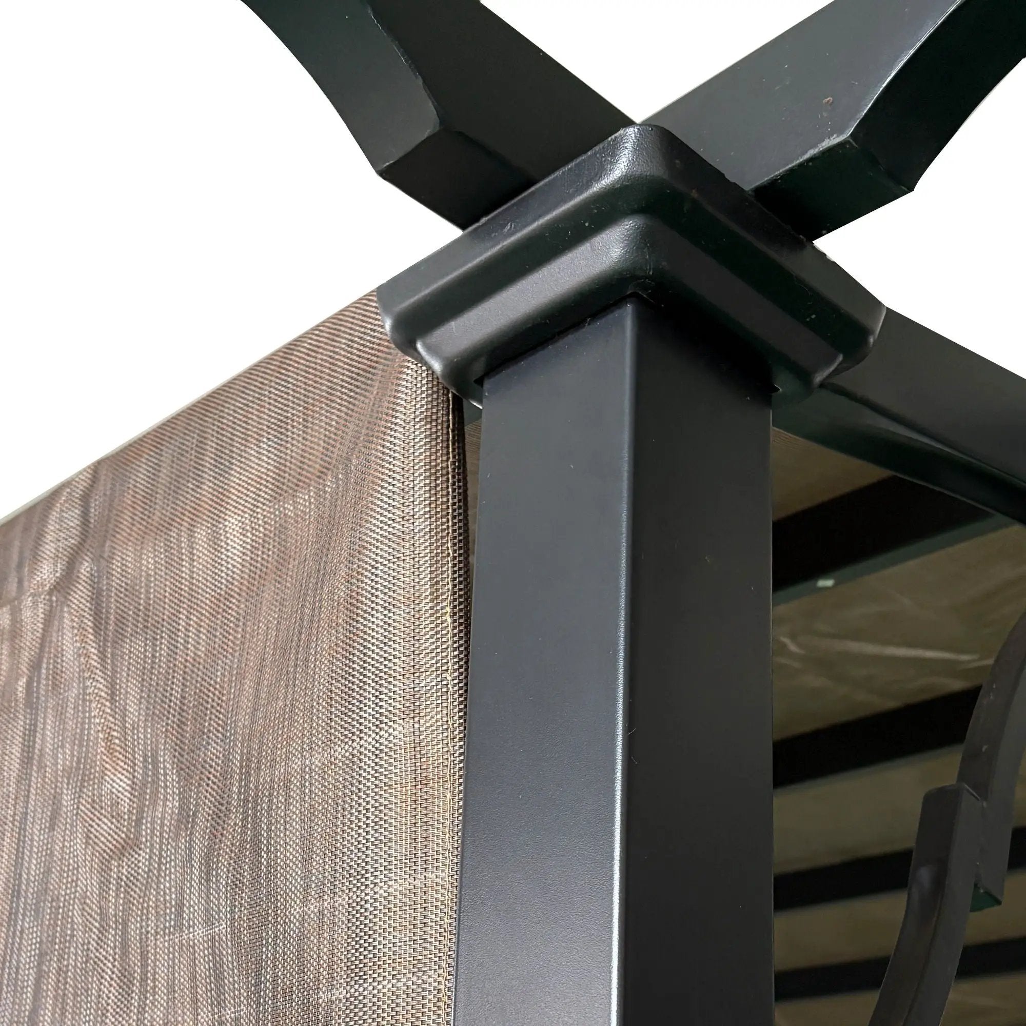 13' X 7.7' Outdoor Pergola Sun Shade Cover Cloth Patio Canopy Hdpe Permeable With Grommets - Brown by HouseOfZazla