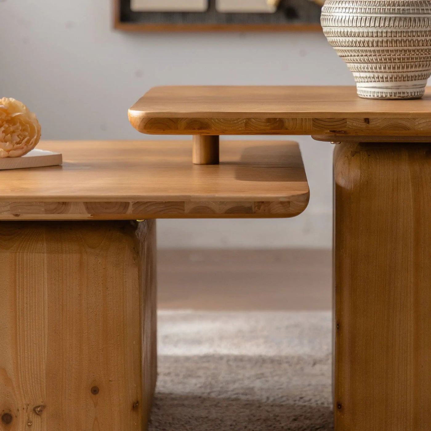 Square Coffee Table Set (Set of 2) by HouseOfZazla