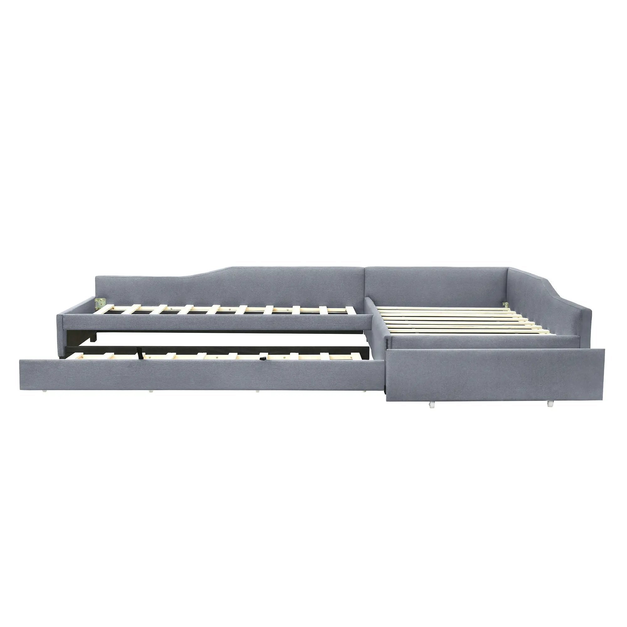Upholstered Double Daybed With Trundle And Drawer by Unique Piece Furniture