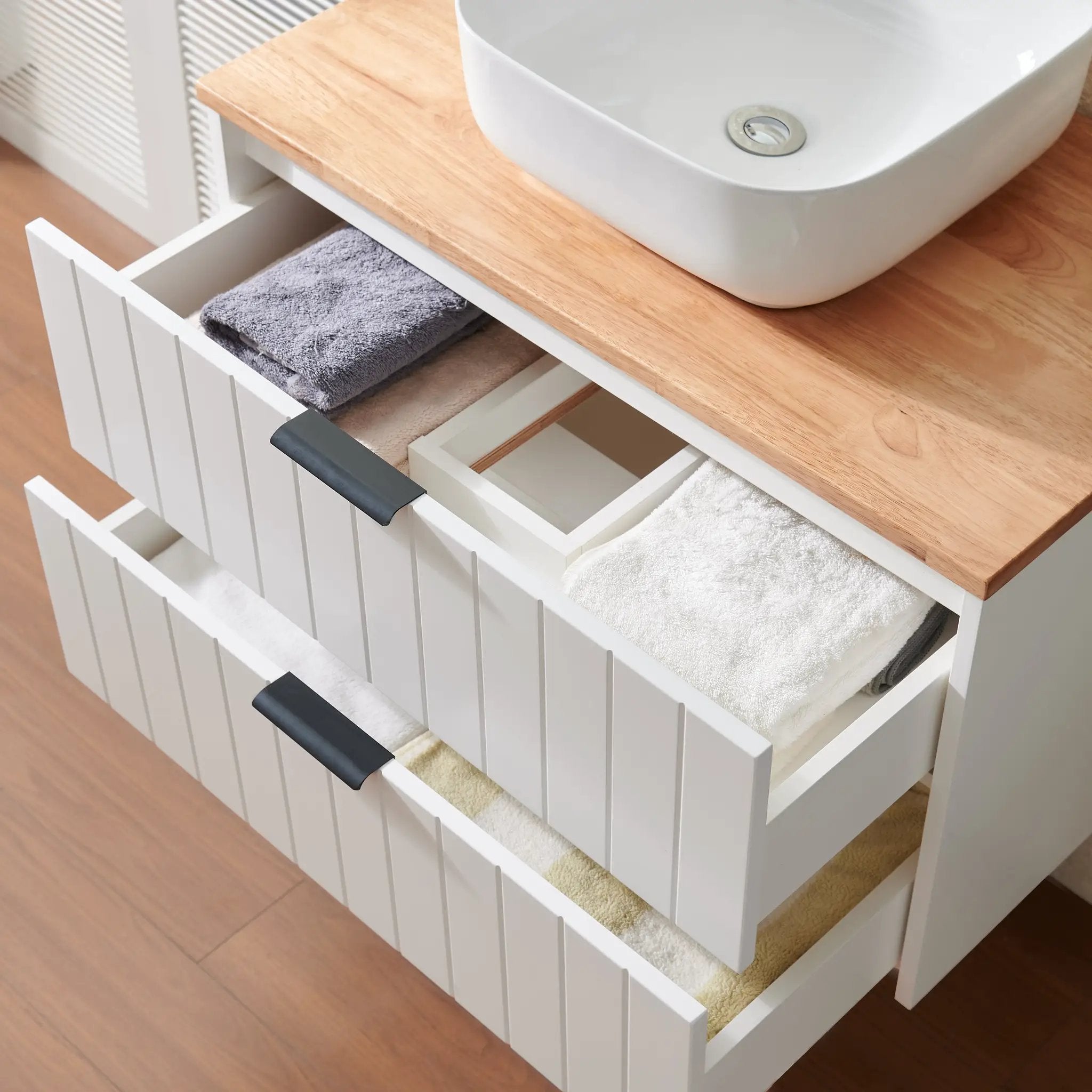 32-Inch Double Drawer Wall-Mounted Bathroom Vanity by HouseOfZazla