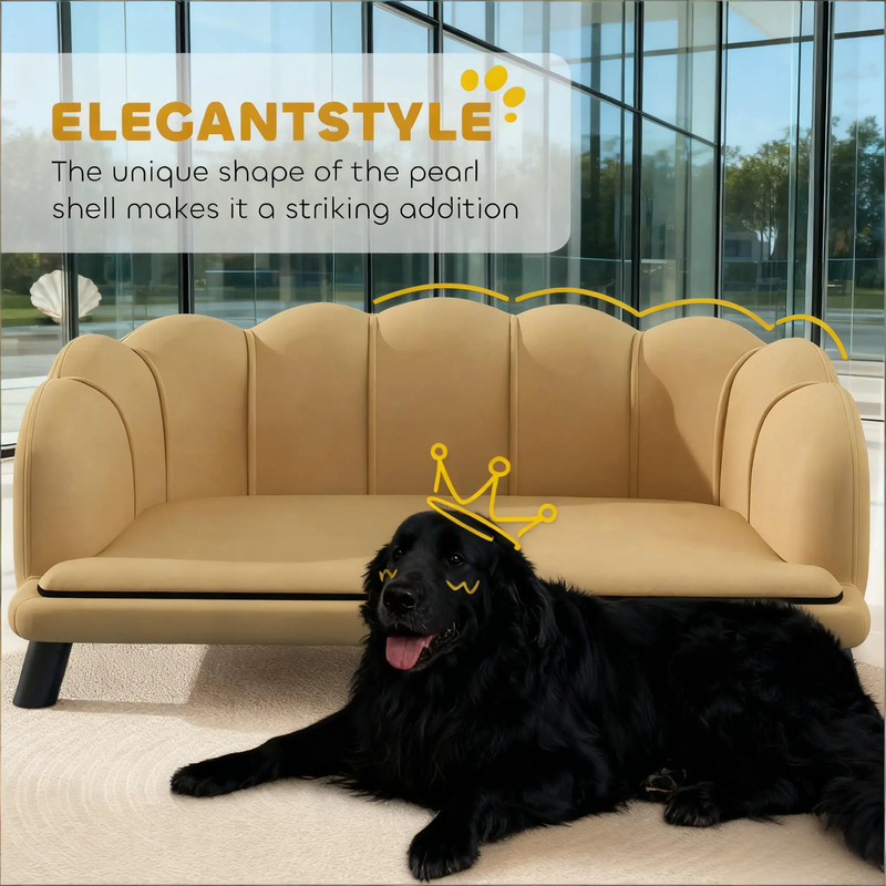 Coffee Pearl Design Pet Sofa by HouseOfZazla