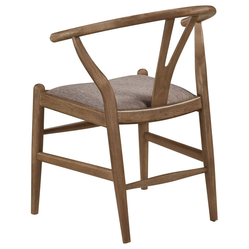 Dinah Wood Wishbone Dining Side Chair Walnut (Set of 2) by Unique Piece Furniture