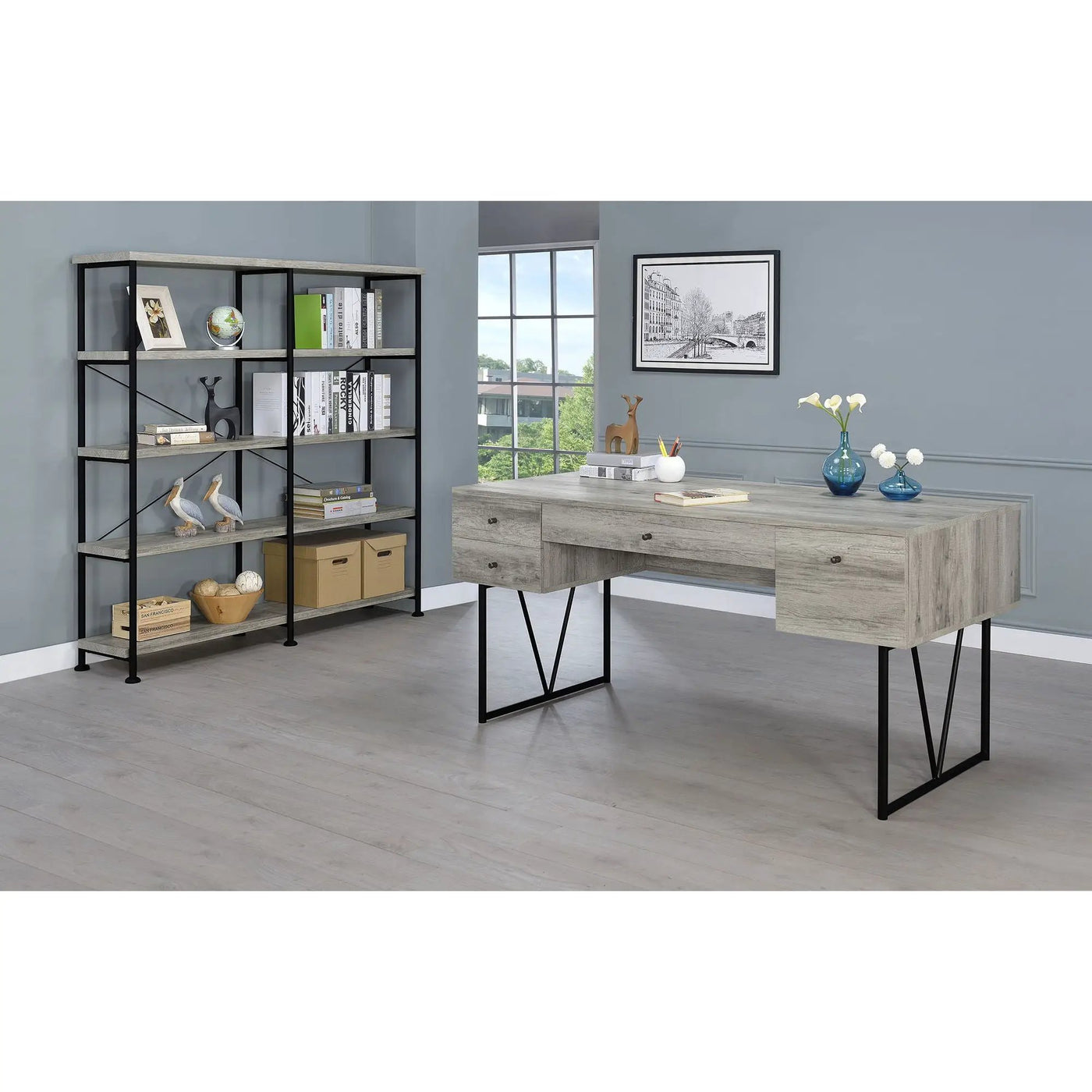 Sonoma - 4 Drawer Writing Desk by HouseOfZazla