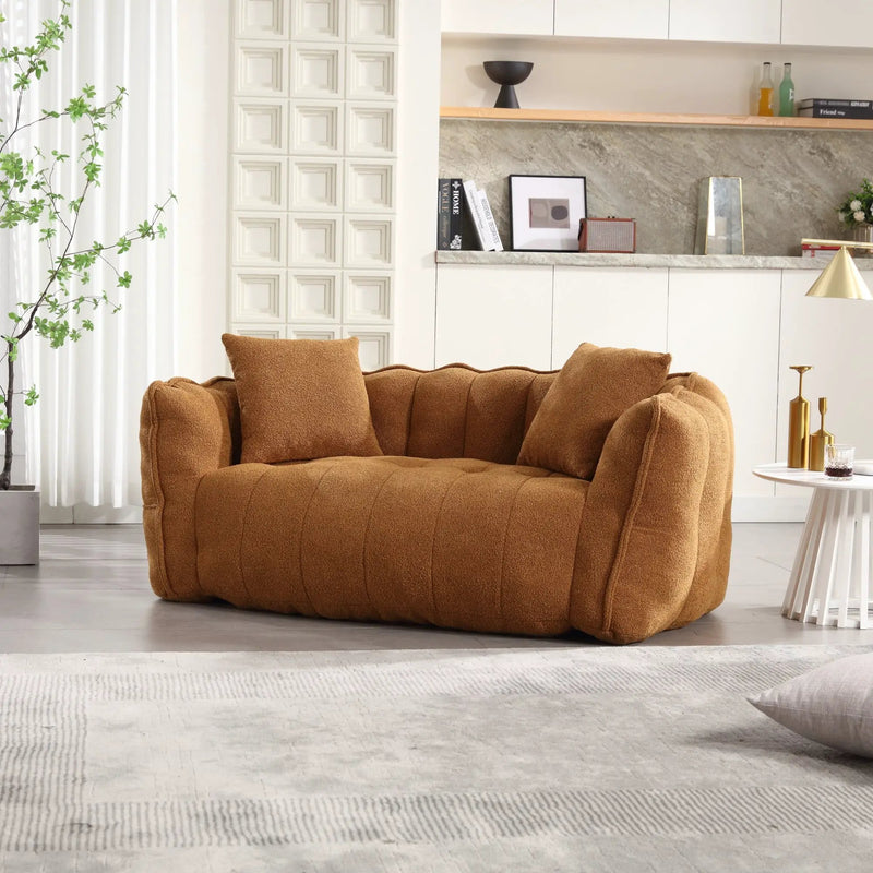 Cozy Beanbag Chair with High Resilience Foam Core by BLAKHOM