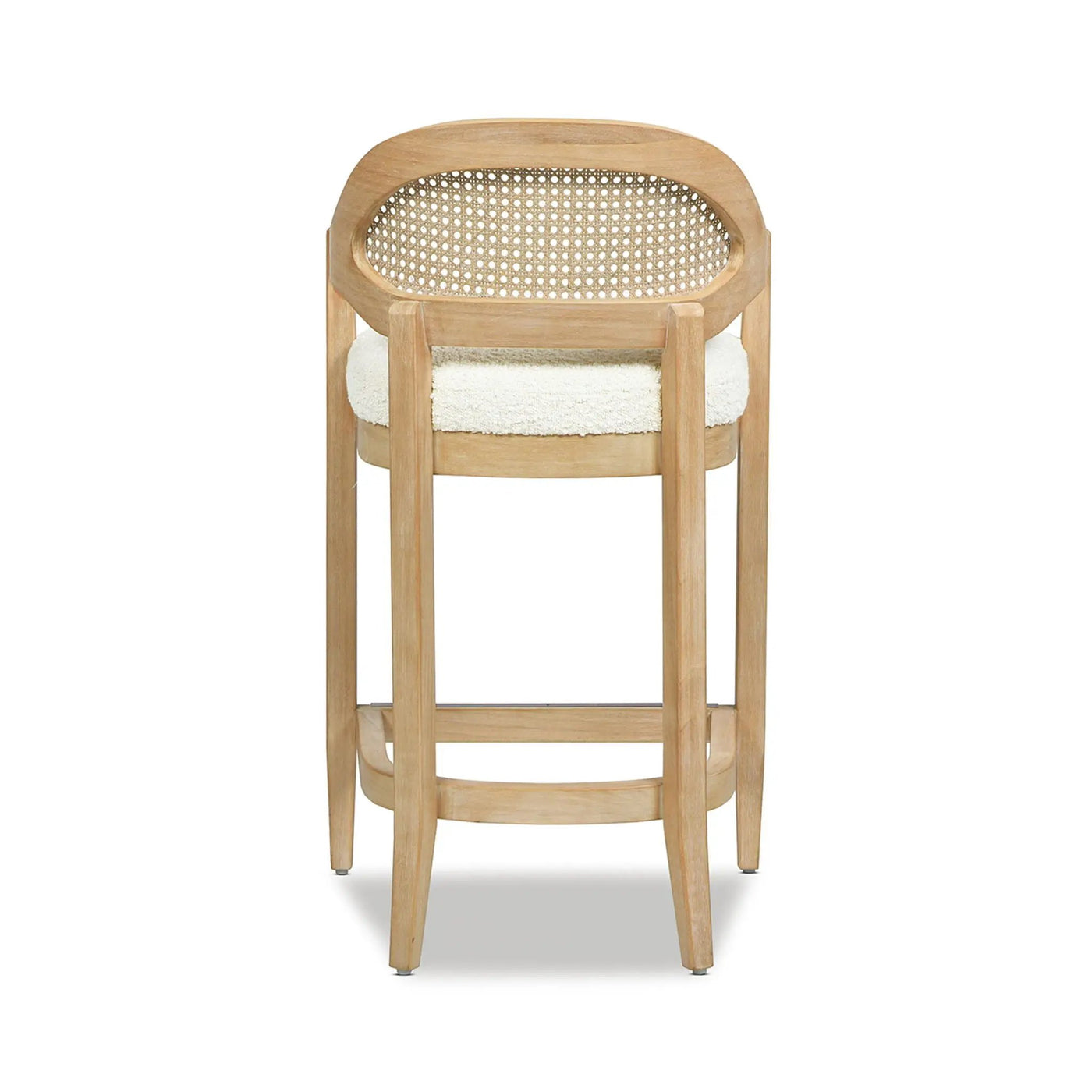Americana - Mid-Century Modern Cane Back Counter Stool by HouseOfZazla