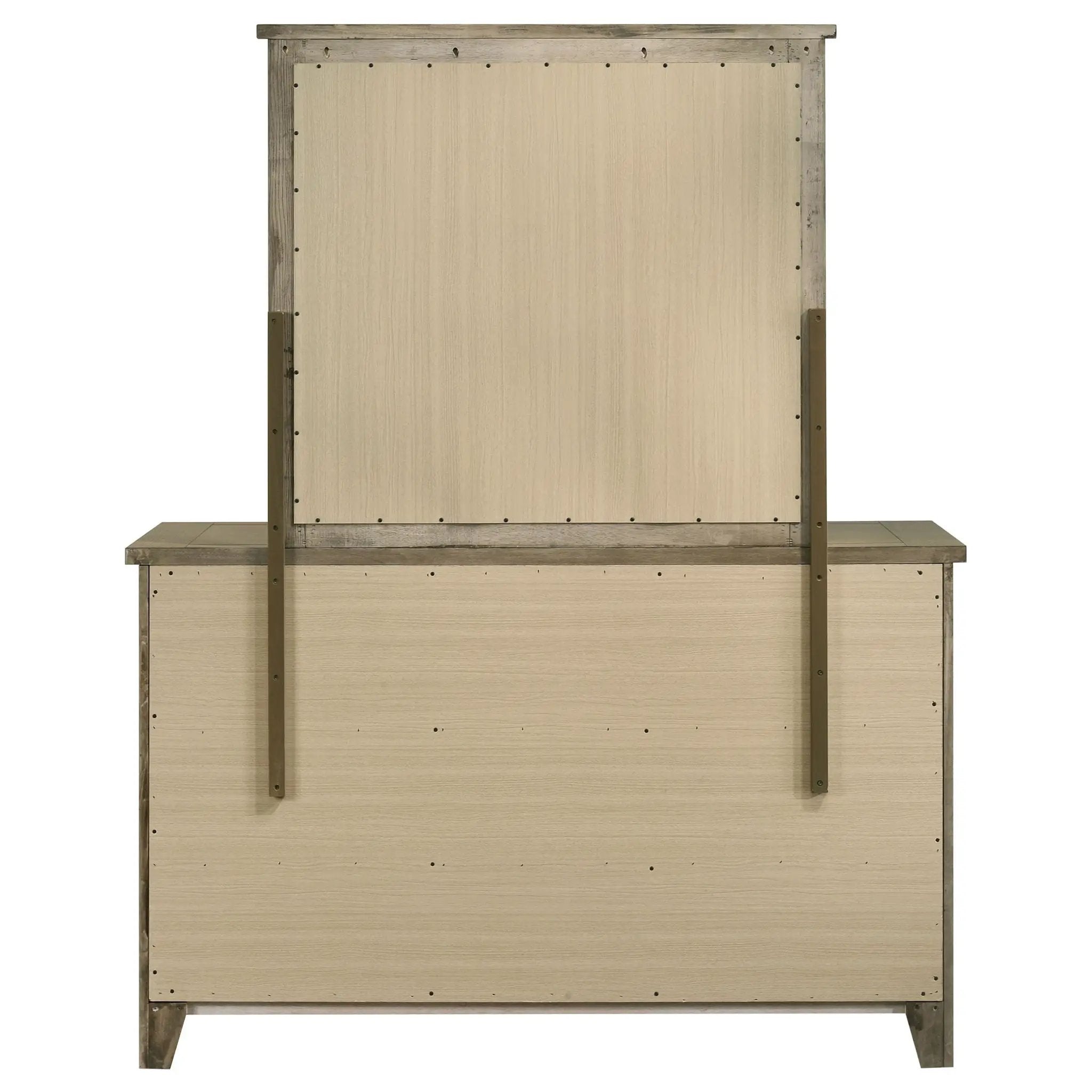Hazlewood 6-drawer Bedroom Dresser with Mirror Vineyard Oak by Unique Piece Furniture