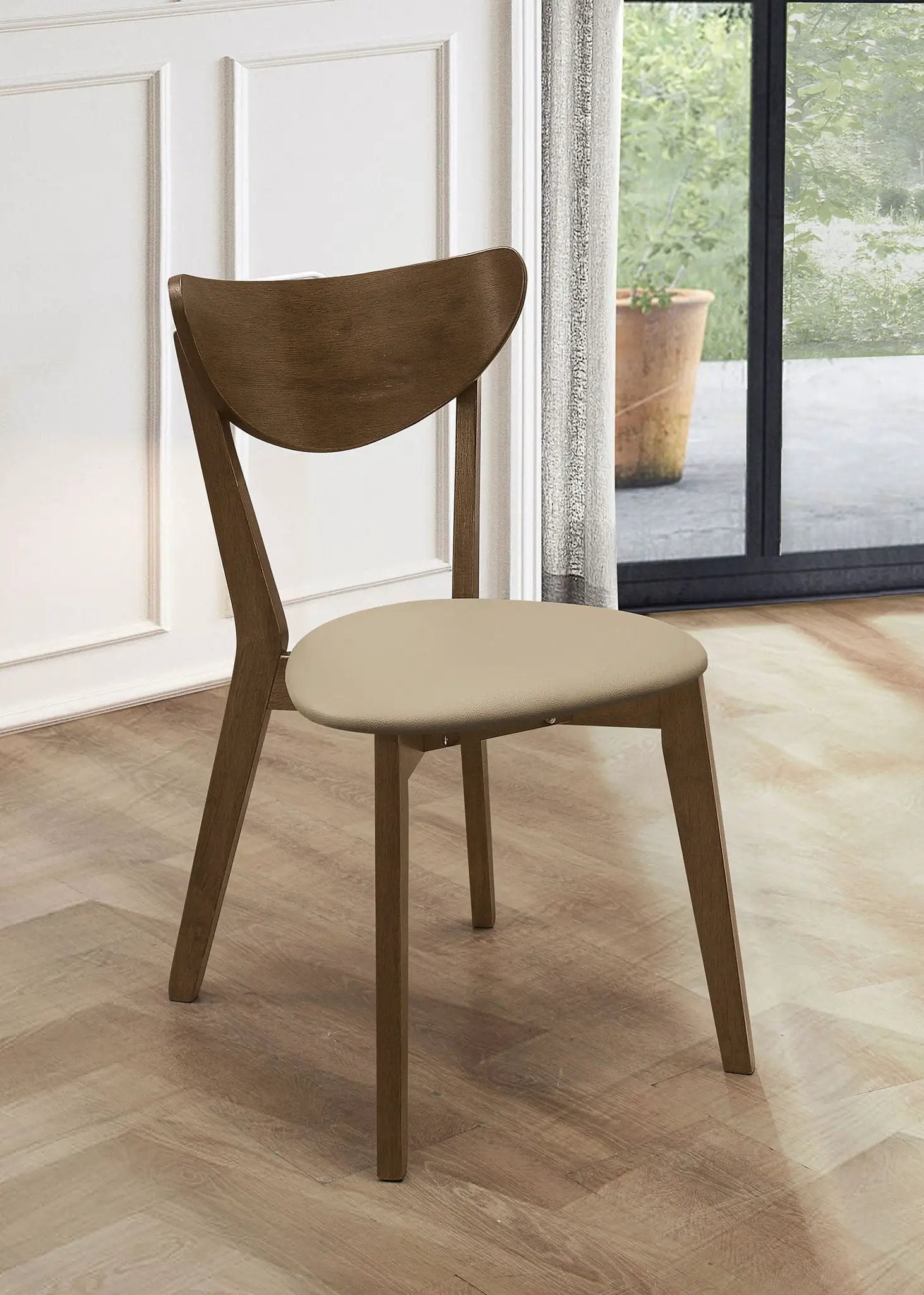Kersey Wood Dining Side Chair Chestnut (Set of 2) by Unique Piece Furniture