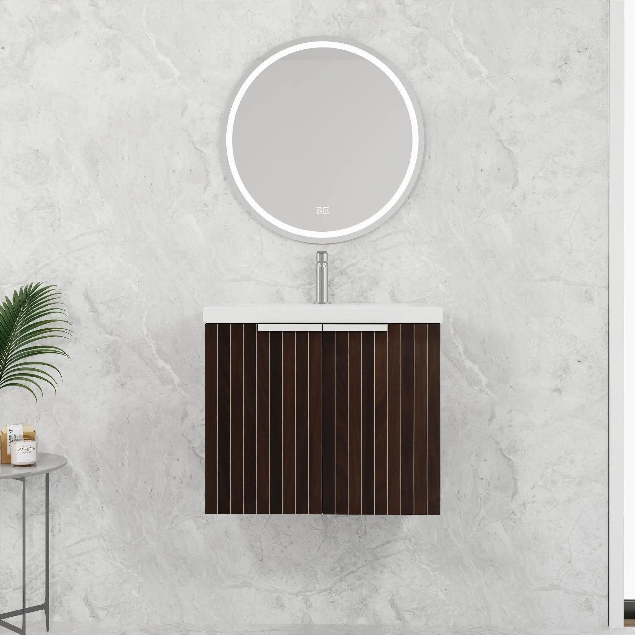 24 Inch Bathroom Cabinet With Resin Sink by HouseOfZazla