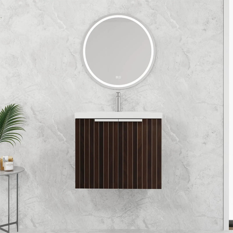 24 Inch Bathroom Cabinet With Resin Sink by HouseOfZazla