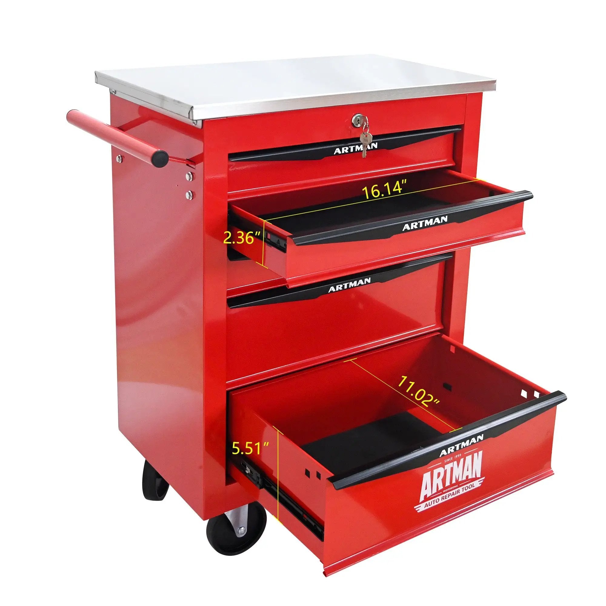 5 Drawers Multifunctional Tool Cart with Wheels by HouseOfZazla