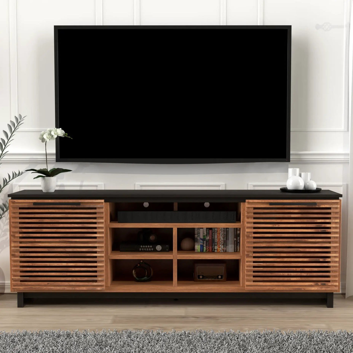 Cable Management TV Stand Console by Unique Piece Furniture