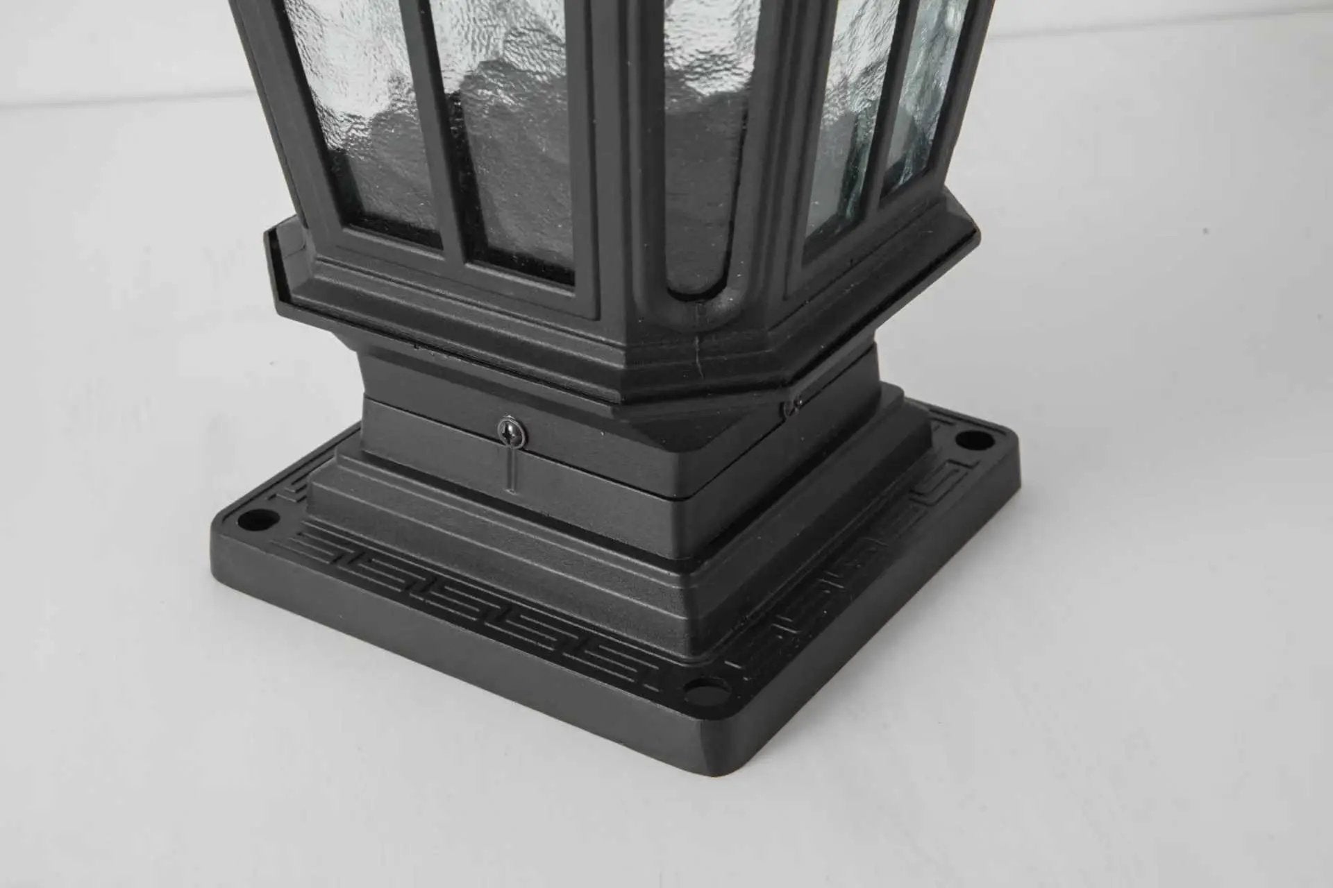 Garden Post Light Black Aluminum Outdoor Column Light by HouseOfZazla