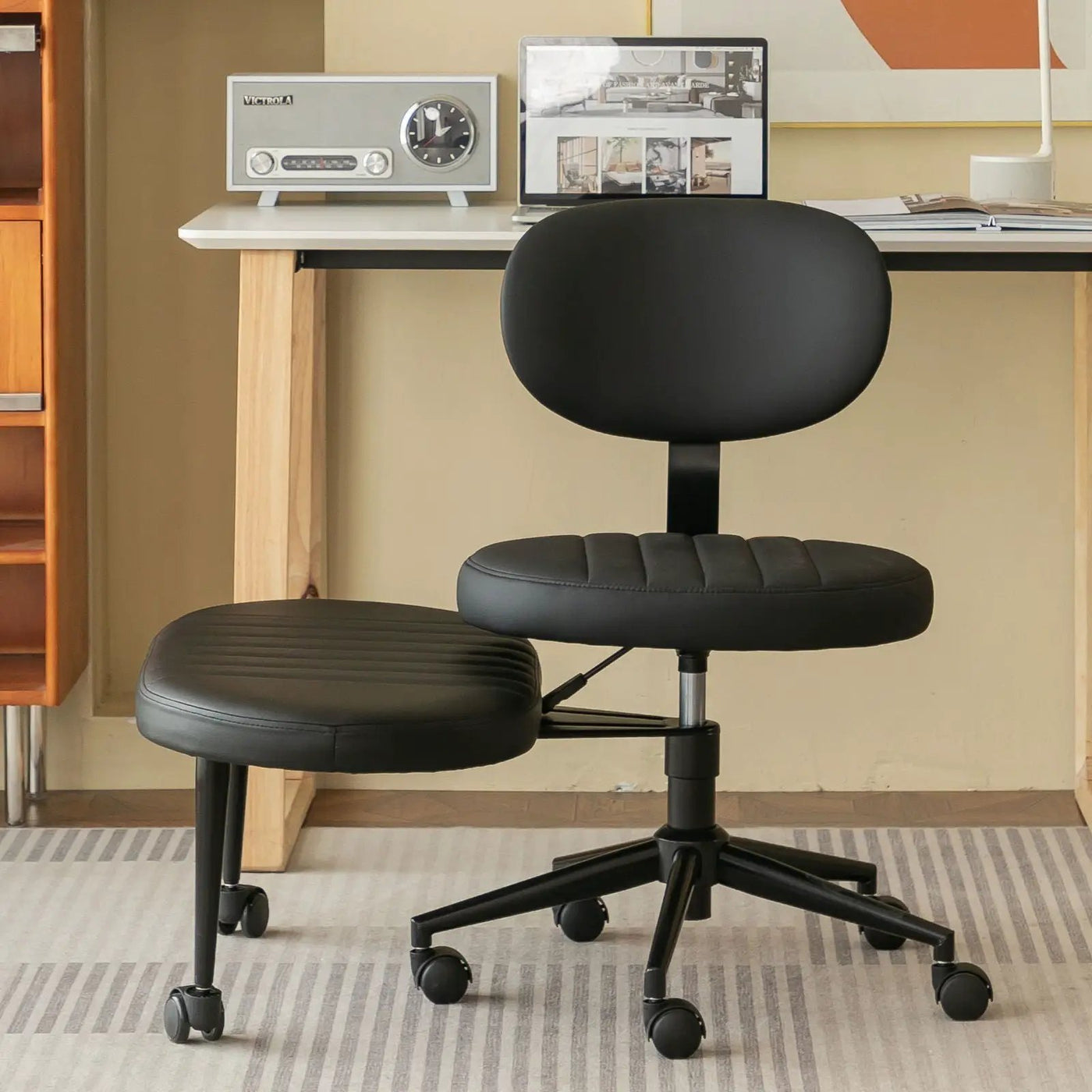 Ergonomic Cross Legged Office Chair With Back Support by HouseOfZazla