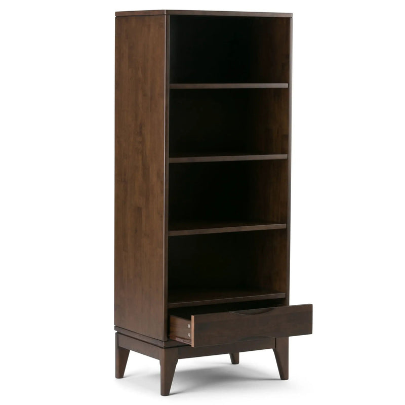 Harper - Bookcase With Storage - Walnut Brown by HouseOfZazla