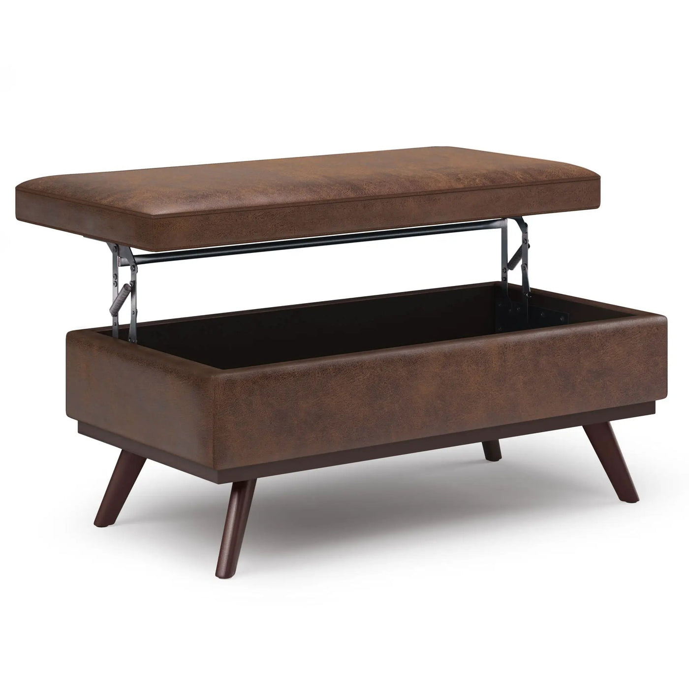 Owen - Lift Top Large Coffee Table Storage Ottoman, Mid Century Style by Unique Piece Furniture