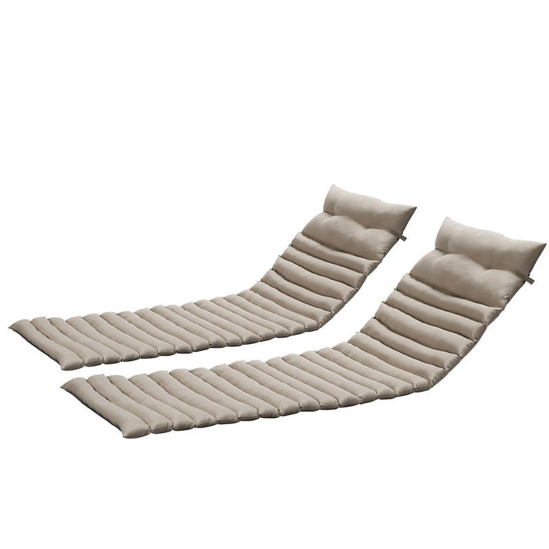 2 Piece Outdoor Chaise Lounge Chair Cushion Replacement Set by HouseOfZazla
