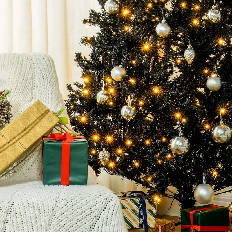 7.5 Ft Tall PreLit Artificial Christmas Tree by HouseOfZazla