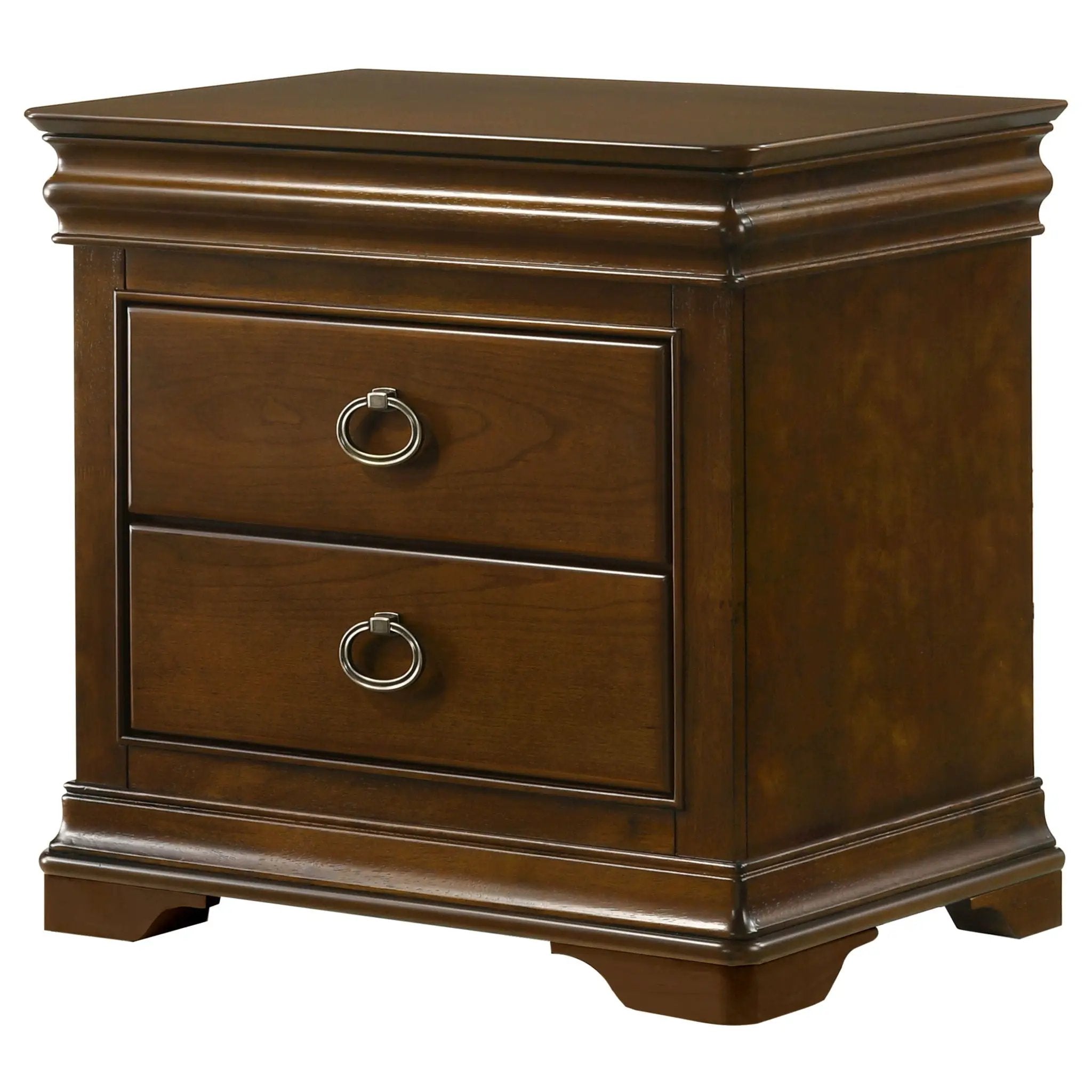 Garland 3-drawer Nightstand Bedside Table Brown Cherry by Unique Piece Furniture