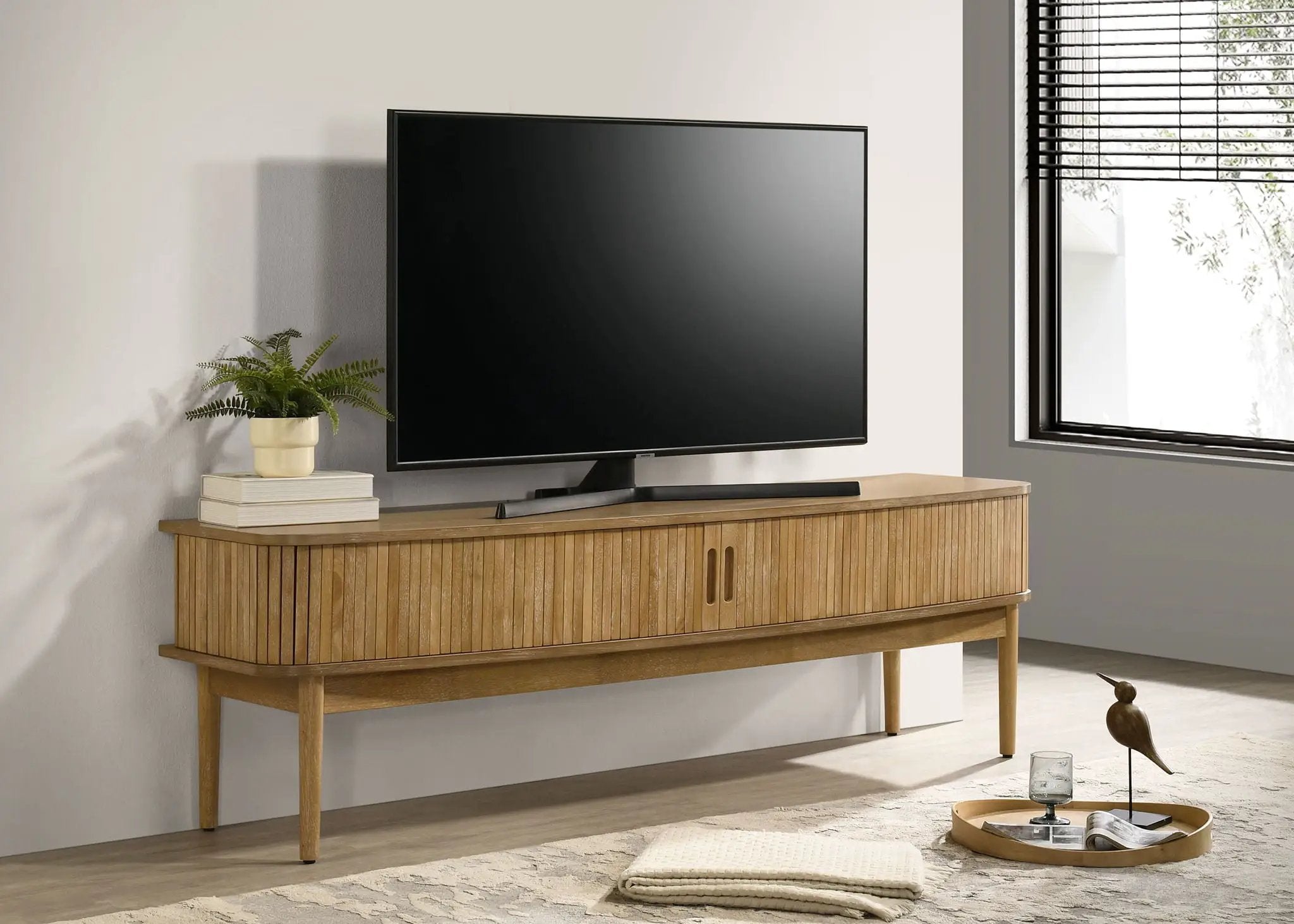 Croyden 71-inch TV Stand Media Console Weathered Natural by Unique Piece Furniture