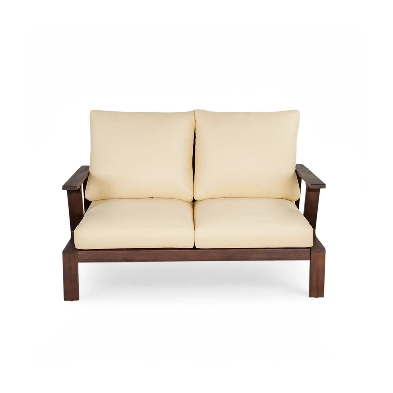 4 Pieces Outdoor Sofa Set with Cushions and Coffee Table by HouseOfZazla