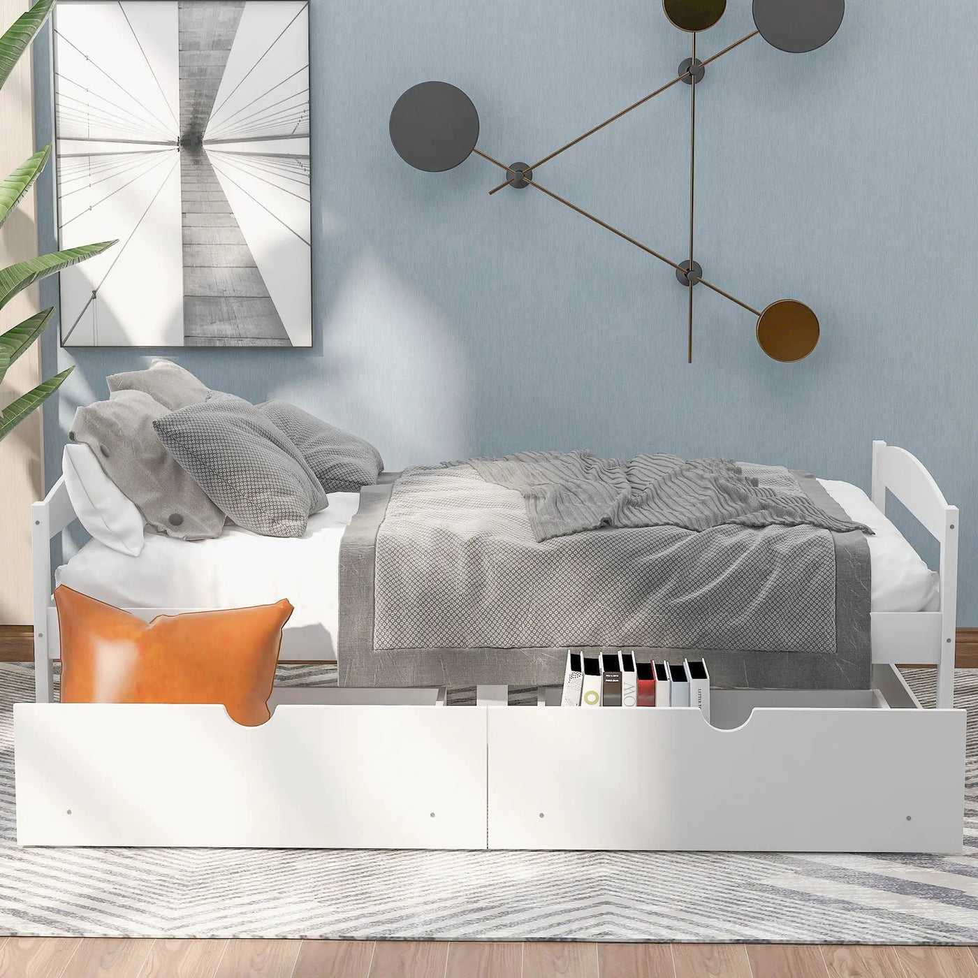 Platform Bed With 2 Drawers by HouseOfZazla