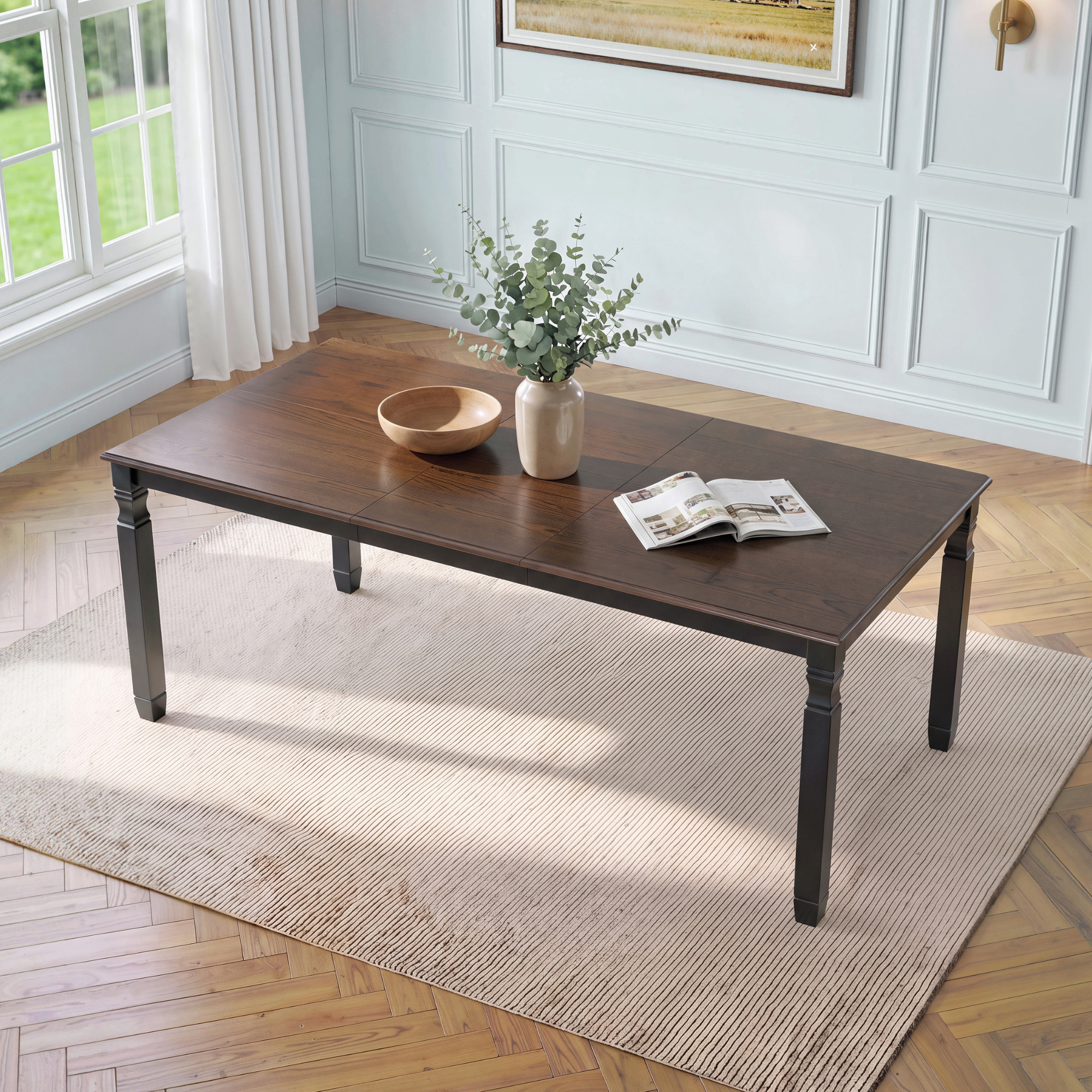 59"-77" Extendable Dining Table for 4–6 People by HouseOfZazla