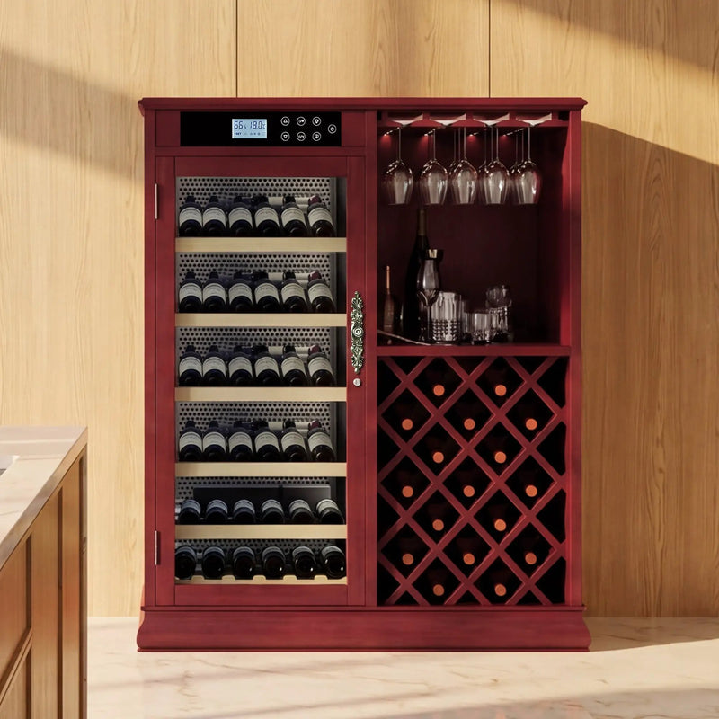 69 Bottles Wood Wine Refrigerator Cabinet by HouseOfZazla