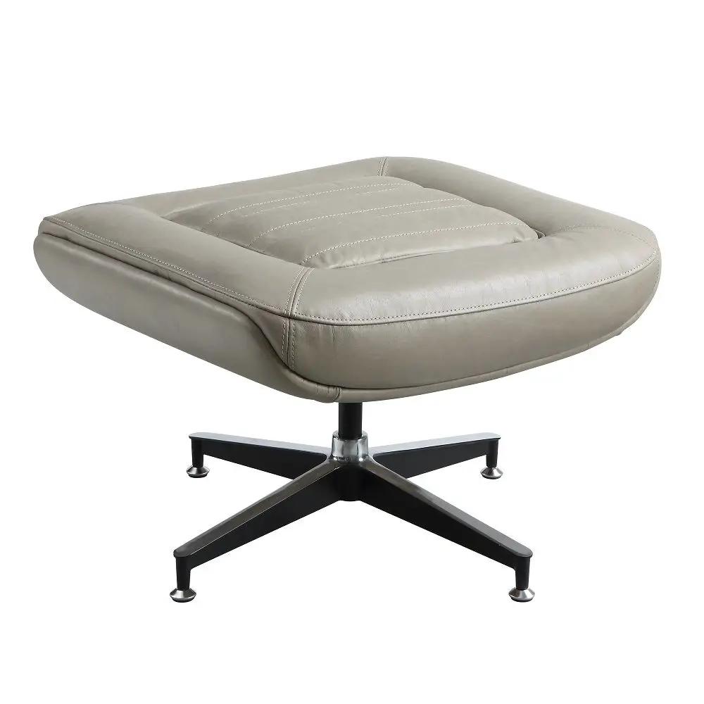 Piran - Ottoman - Twilight Top Grain Leather by Unique Piece Furniture