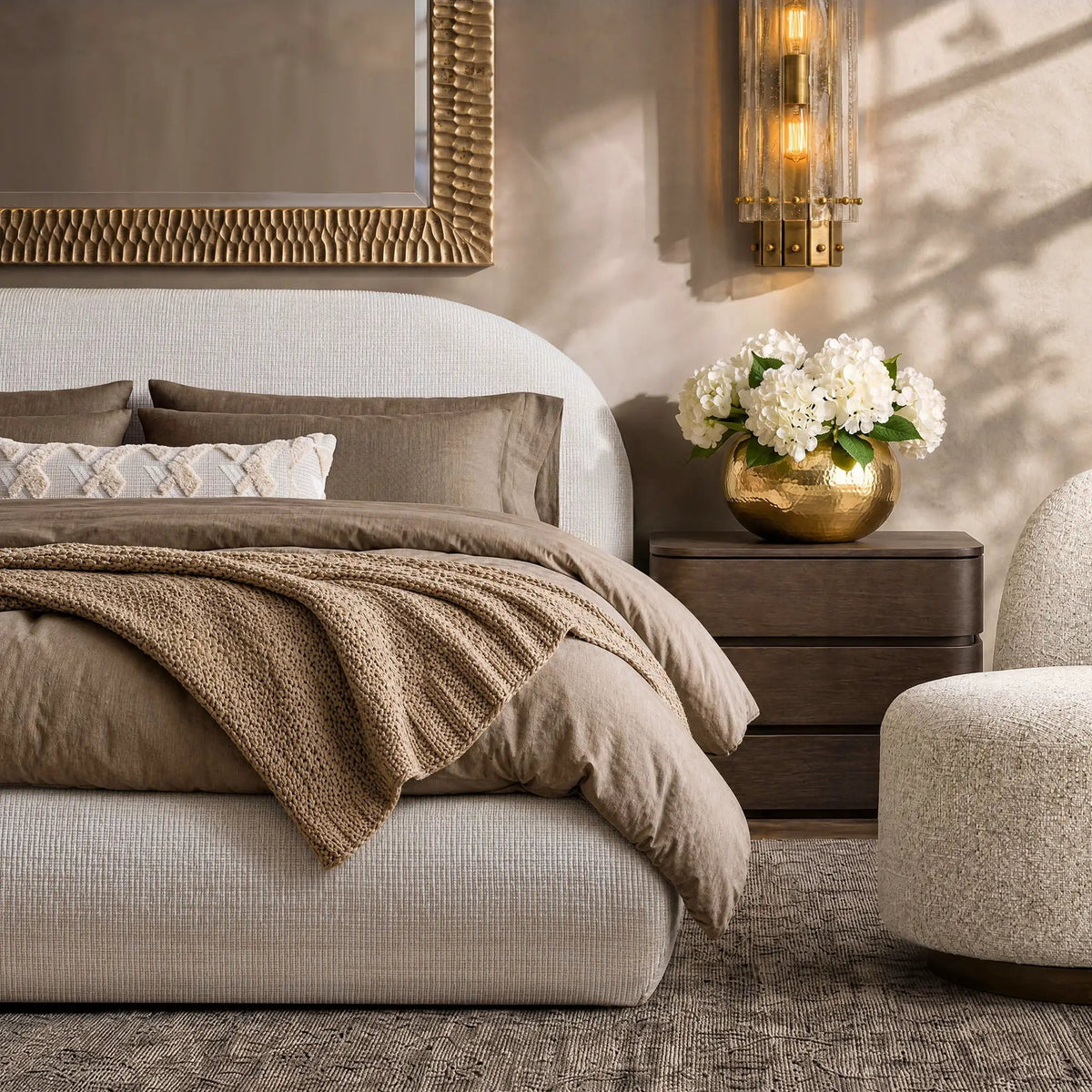 Archie Puffy Grounded - Upholstered Platform Bed, photo 29 of 49