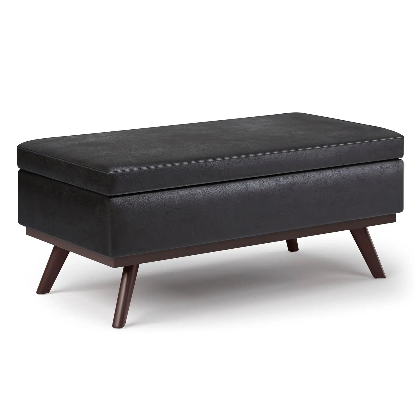 Owen - Lift Top Large Coffee Table Storage Ottoman, Mid Century Style by HouseOfZazla