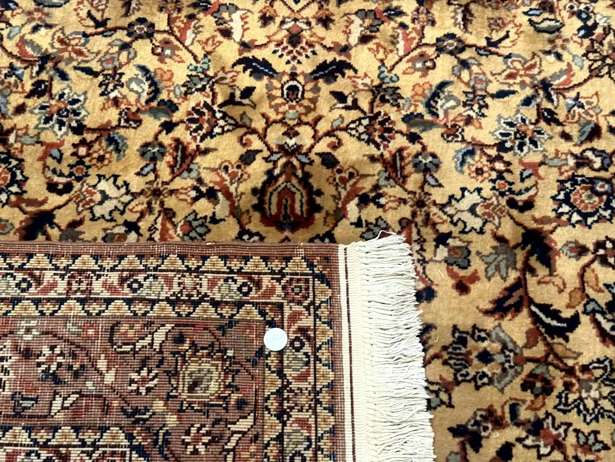 Indo Persian Rug 5x8, Light Tan/Camel, Allover Design by Jewel Rugs