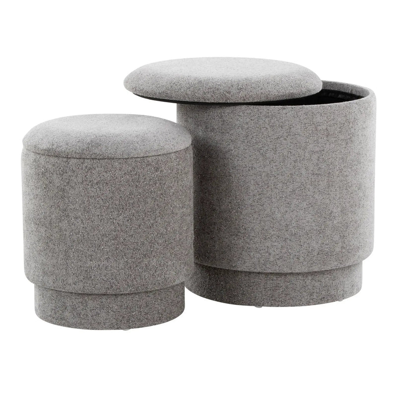Marla - Upholste Contemporary Ottoman Set by Unique Piece Furniture