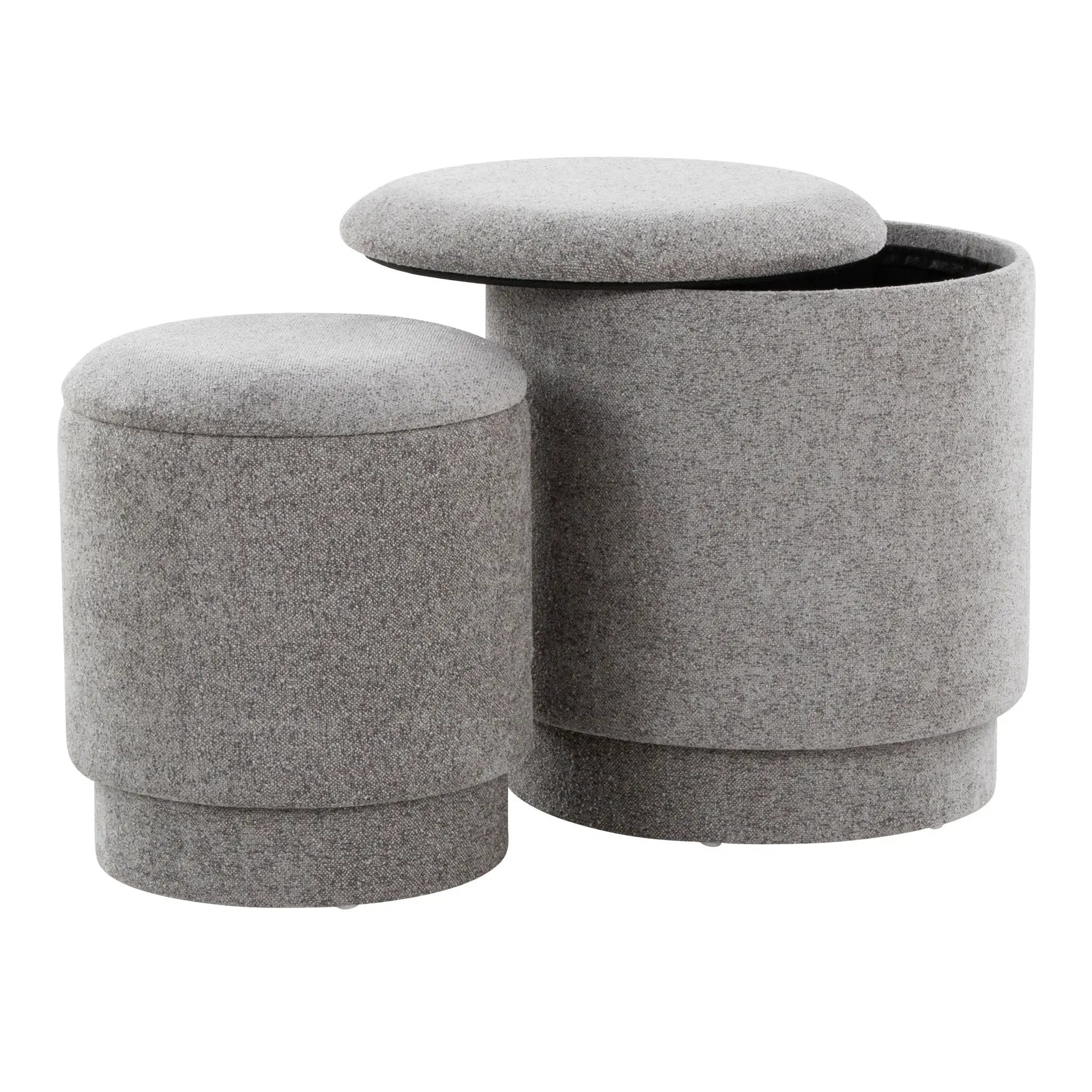 Marla - Upholste Contemporary Ottoman Set by HouseOfZazla