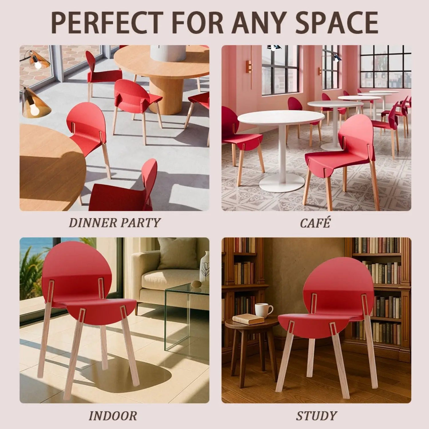 4 Piece Set Of Single Chairs, Traditional Elements With Round Table by HouseOfZazla