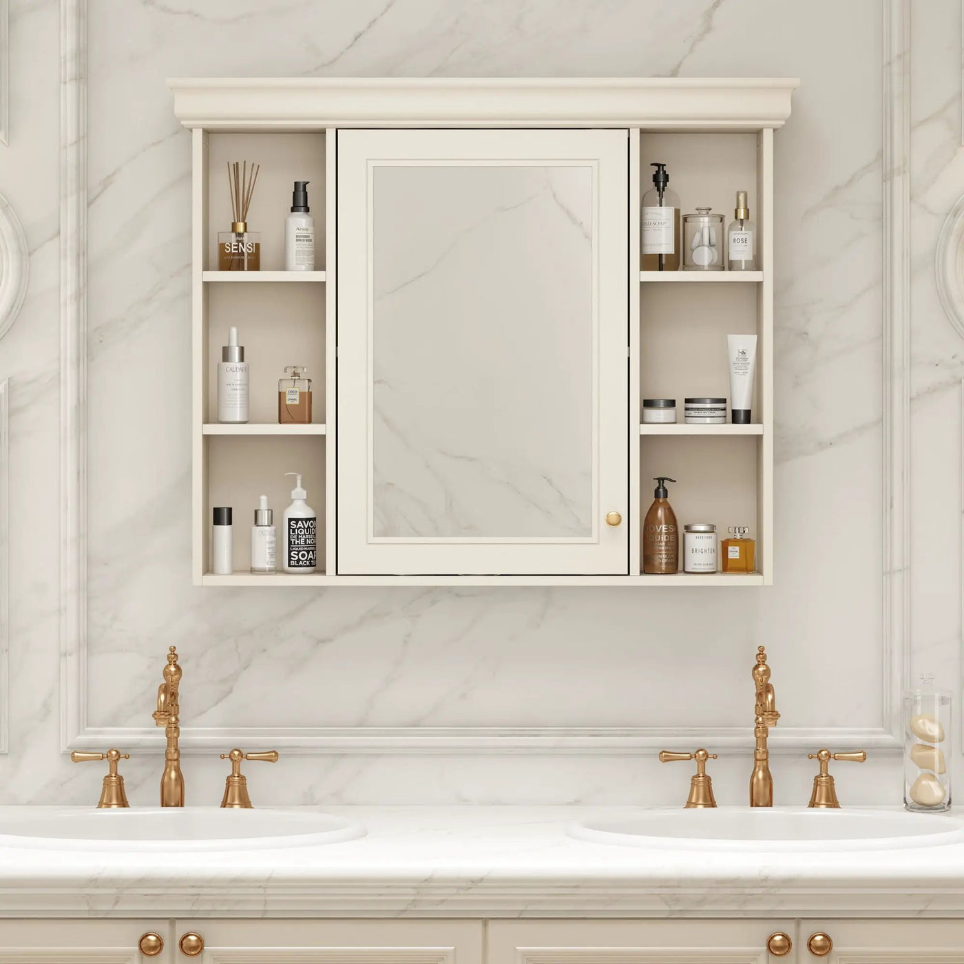 Wall Mounted Bathroom Storage Cabinet With Mirror Door by Unique Piece Furniture