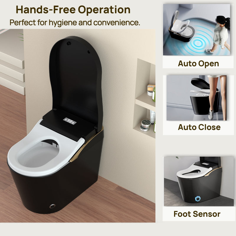 Tankless Modern Smart Toilet with Bidet and Auto Flush - White, photo 10 of 10