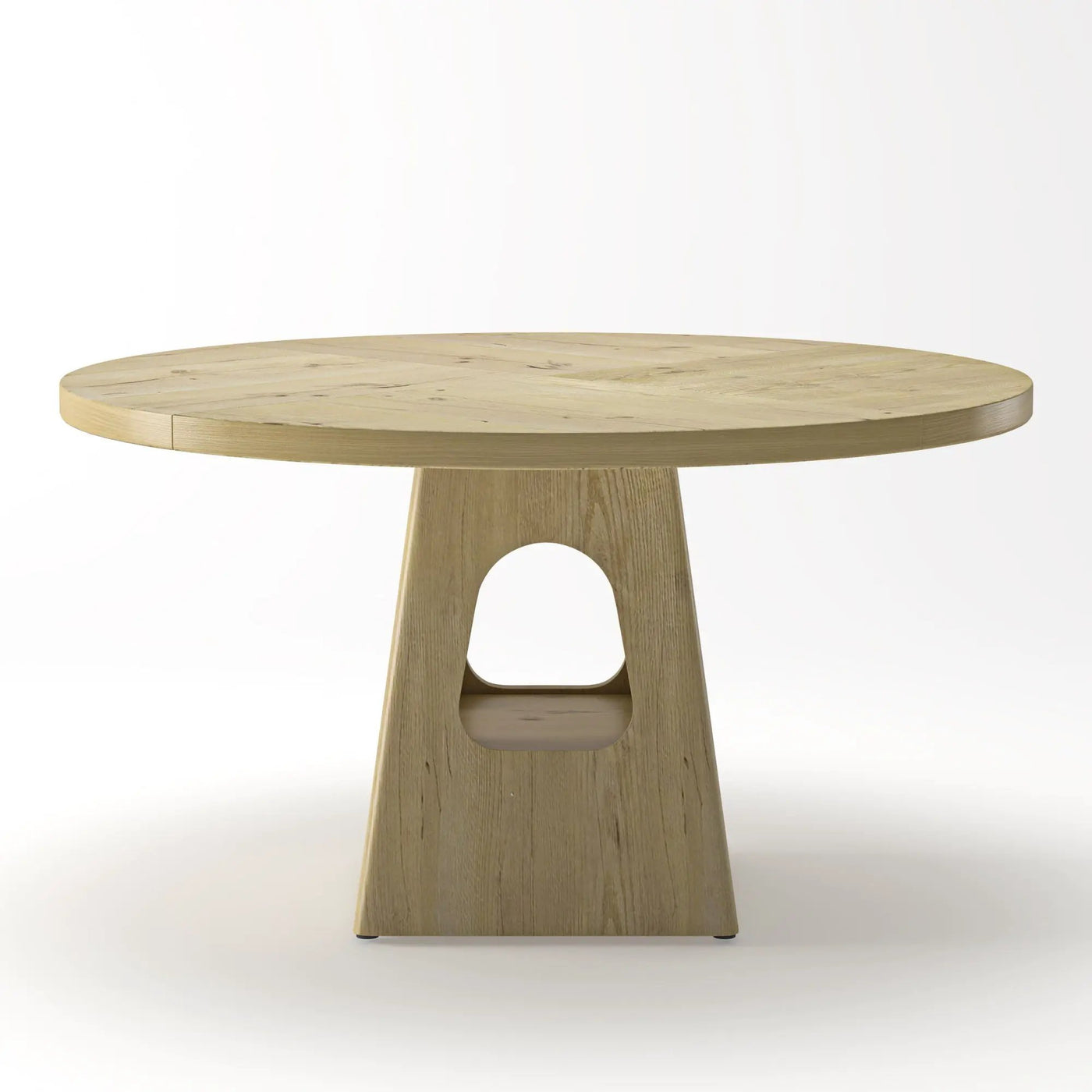 Farmhouse Round Dining Table With Storage Base by HouseOfZazla
