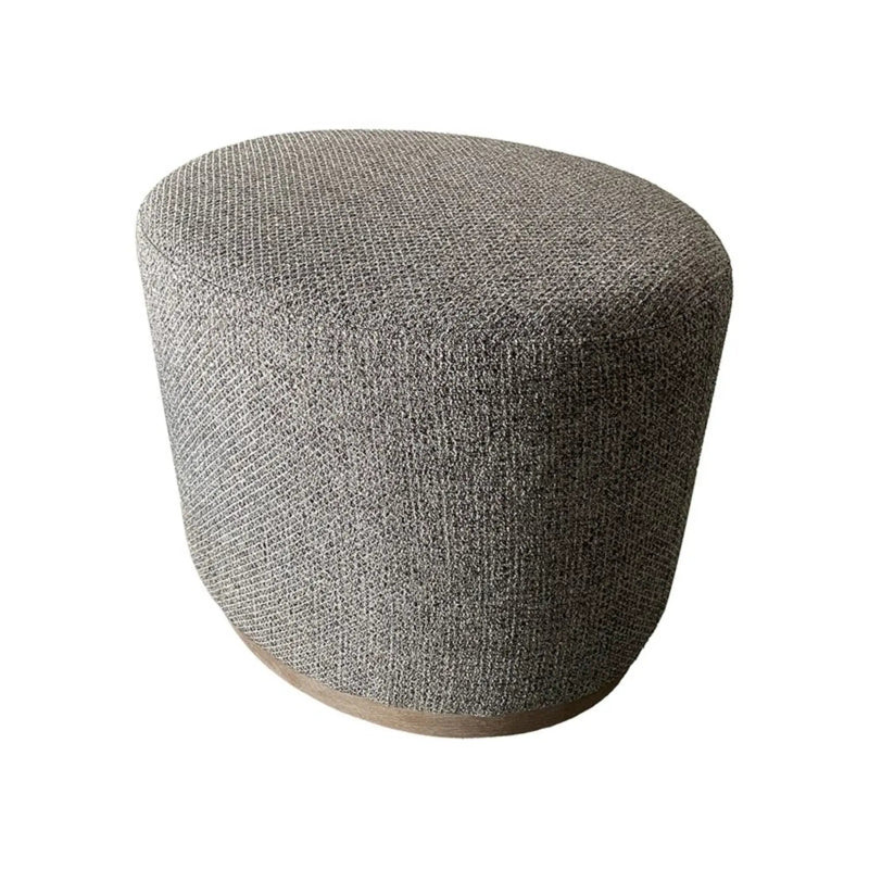 Oval Accent Ottoman - Brown by HouseOfZazla