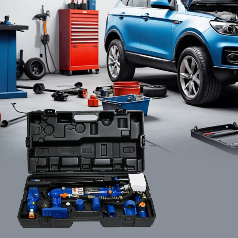 4T Separating Hydraulic Jack, Sheet Metal Separating Jack, Separating Hydraulic Combination To Repair The Depression - Black / Blue by HouseOfZazla