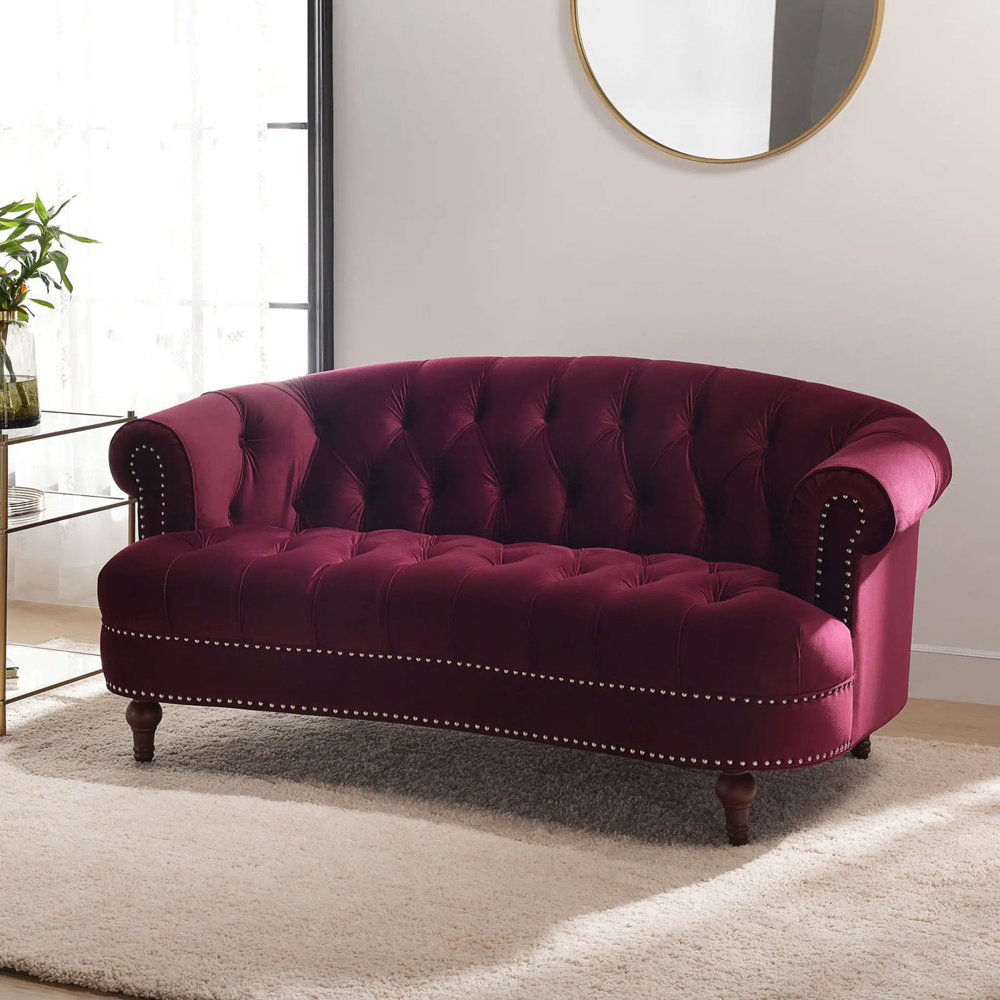 La Rosa - Victorian Chesterfield Loveseat by HouseOfZazla