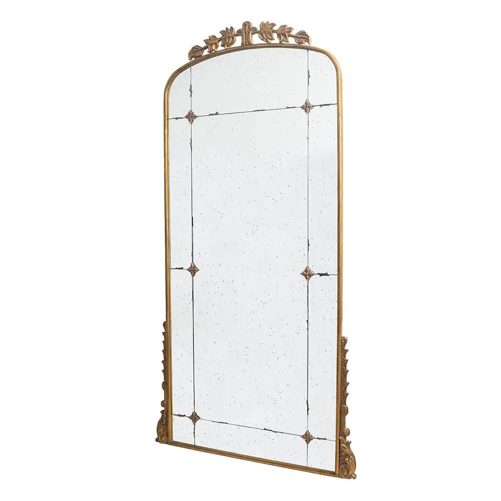 Lavish - Full Length Mirror, AntiqueMetal Floor Mirror For Living Room, Bedroom - Gold by HouseOfZazla