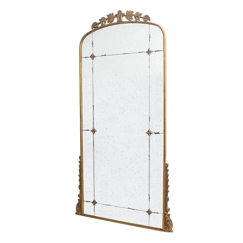 Lavish - Full Length Mirror, AntiqueMetal Floor Mirror For Living Room, Bedroom - Gold by HouseOfZazla