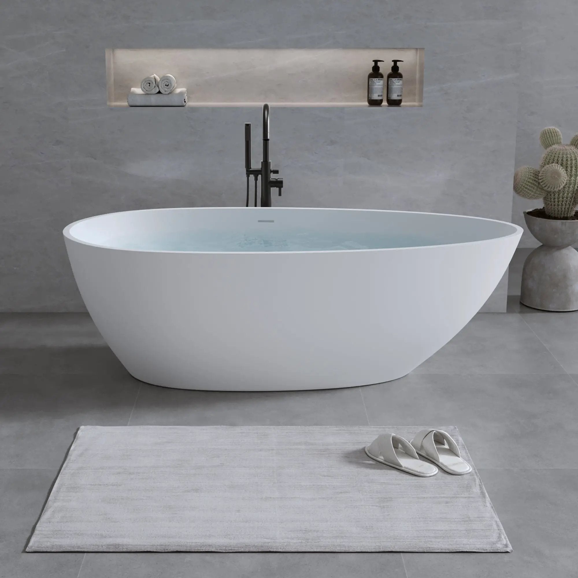 59'' Solid Surface Matte Tub by HouseOfZazla