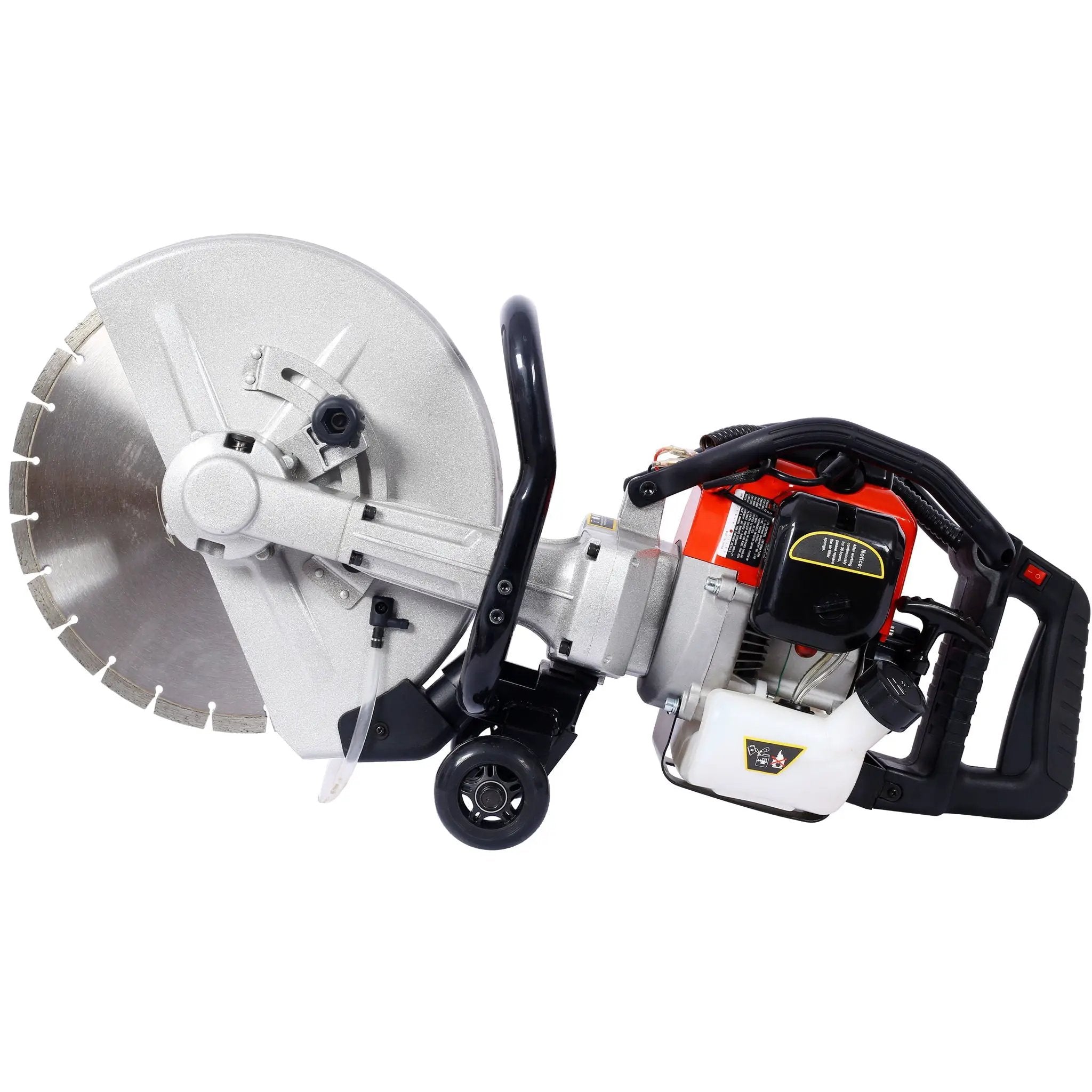 Industrial 52Cc 2 Stroke Gas Powered Concrete Cut Off Saw With Blade Steel - Red by HouseOfZazla