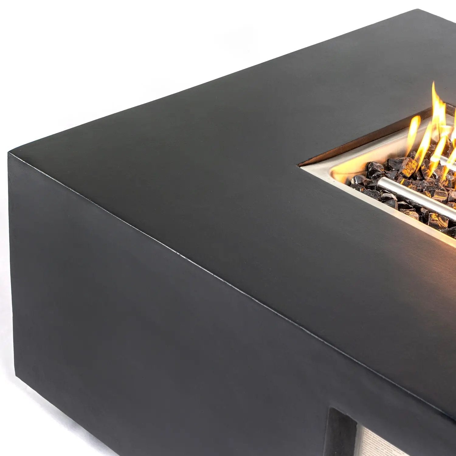Propane / Natural Gas Fire Pit Table, 50,000 BTU - Charcoal by HouseOfZazla