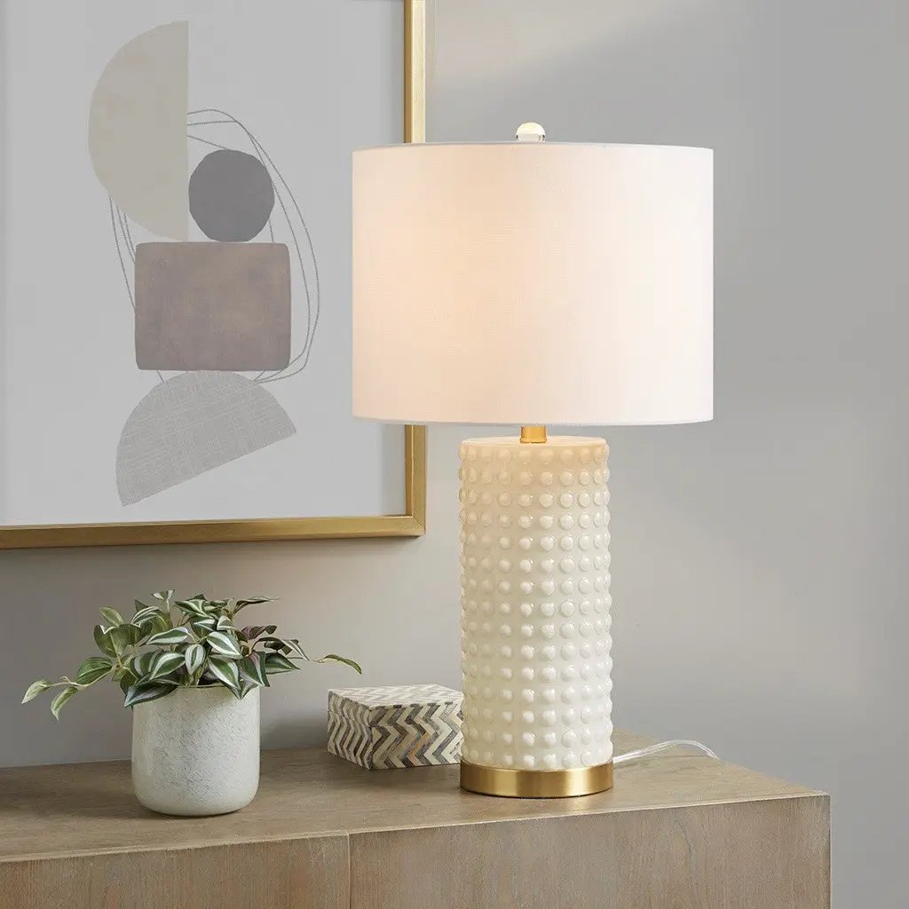 Textured Dot Table Lamp by HouseOfZazla