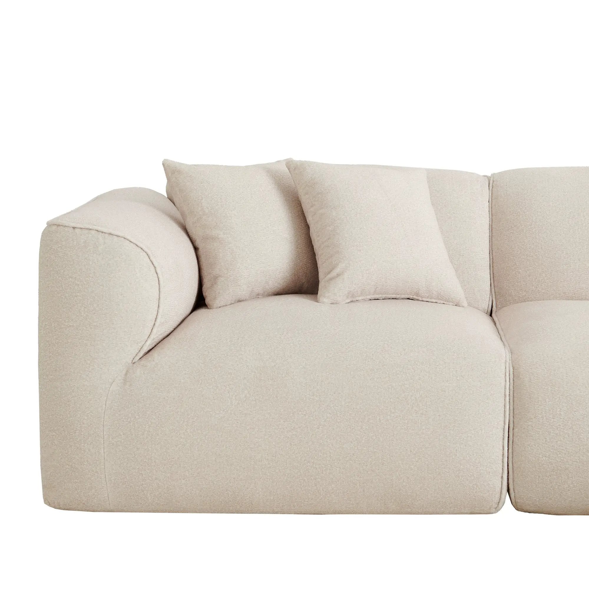 U_Style Luxury Living Room Double-Needle Cut Velvet Sofa by HouseOfZazla