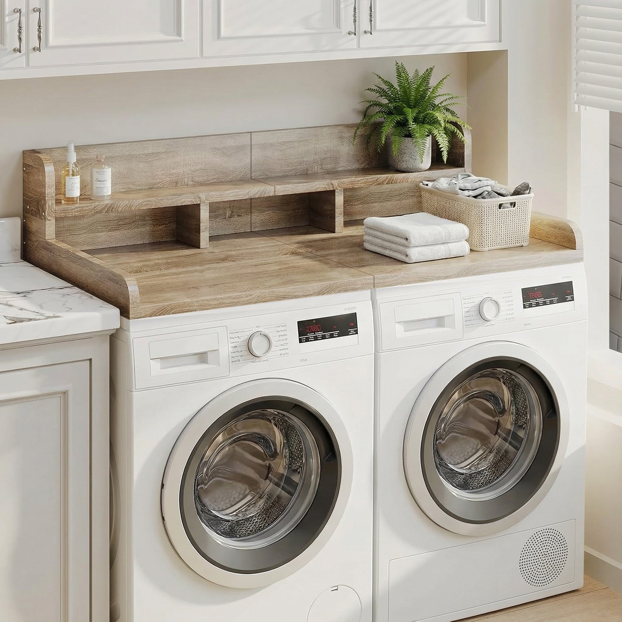 Washer Dryer Countertop with Non-Slip Pads, 54" x 27.5" by HouseOfZazla